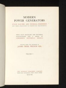 Modern power generators : steam electric and internal-combustion thumbnail 1