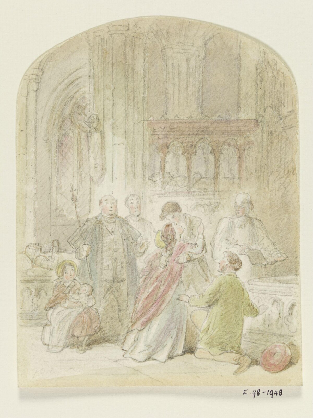 Drawing, Hablot Knight 'Phiz' Browne, 1815-1882