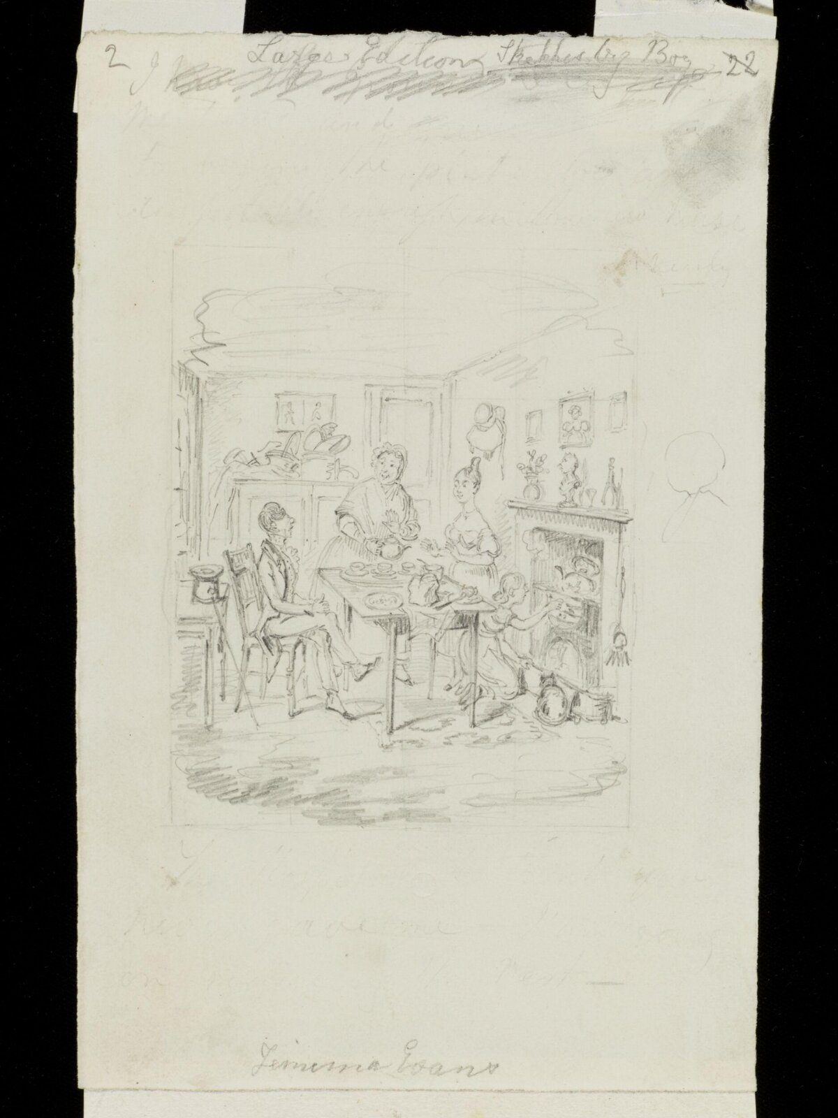 Jemima Evans, George Cruikshank, ca. 1836
