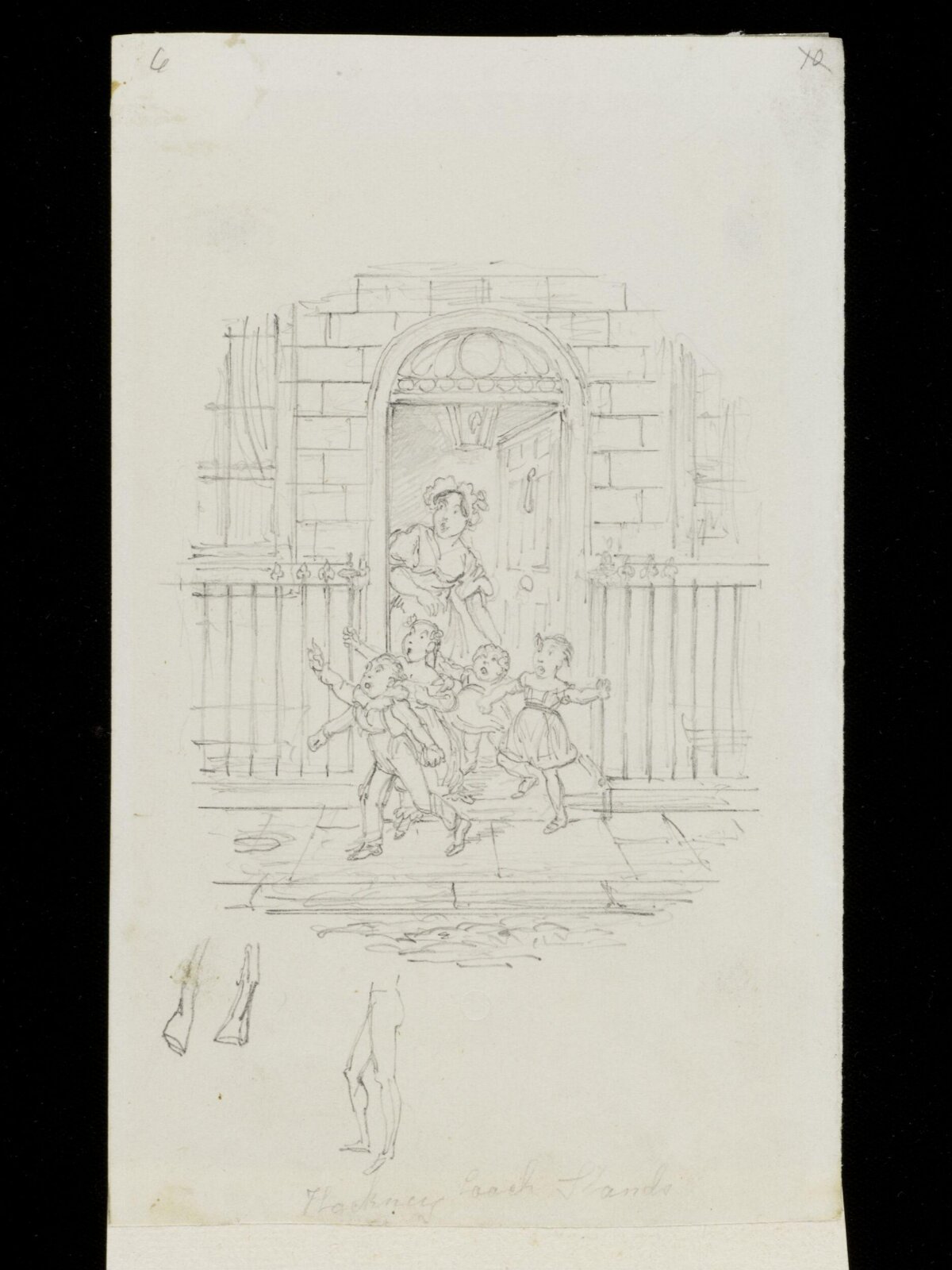 Hackney Coach Stands, George Cruikshank, 1837-39