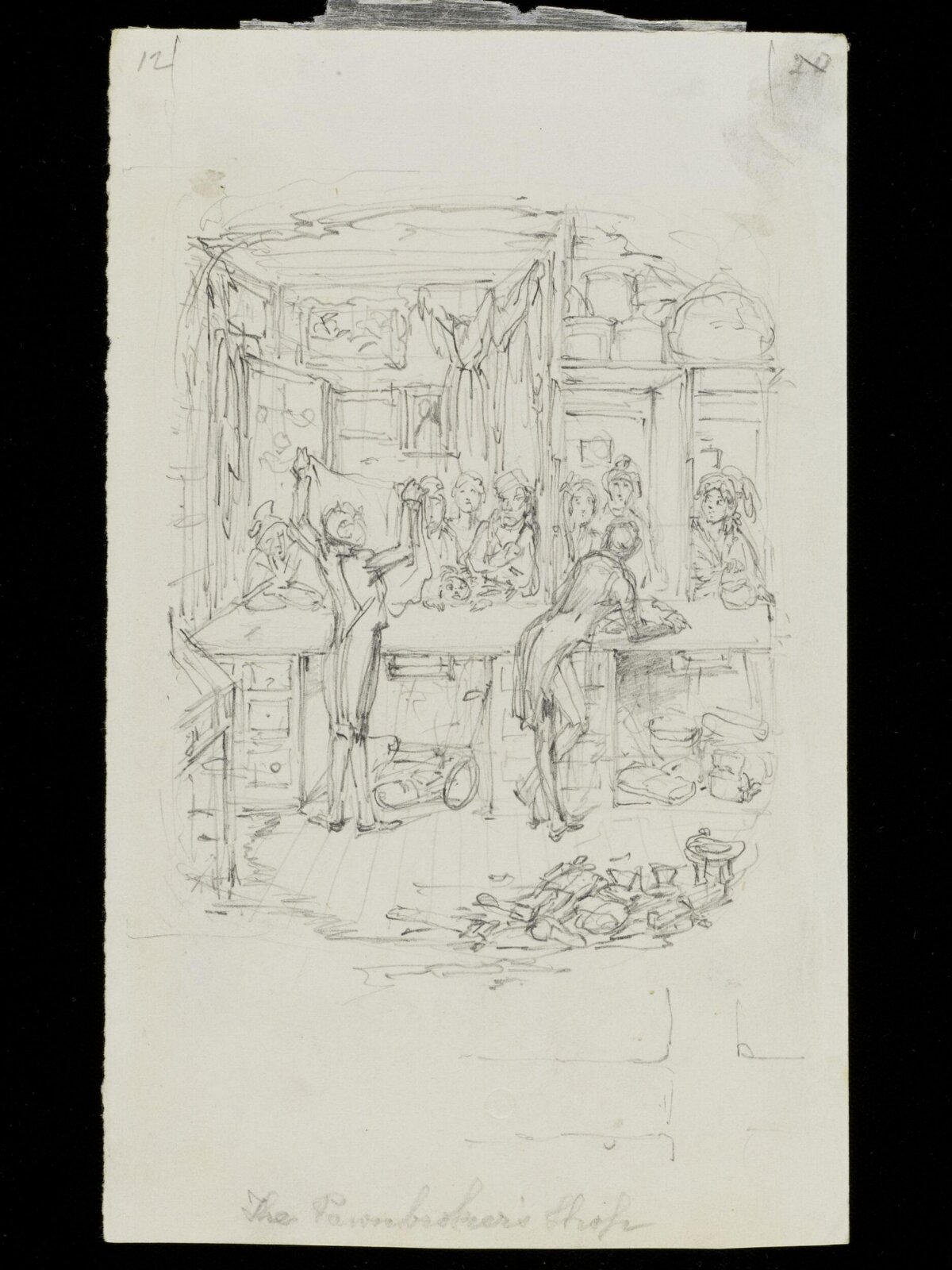Pawnbroker's Shop, George Cruikshank, ca. 1836