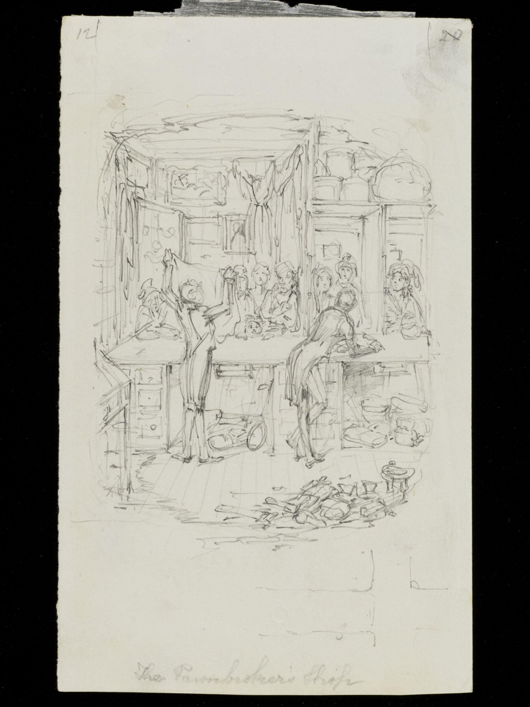 Pawnbroker's Shop, George Cruikshank, ca. 1836
