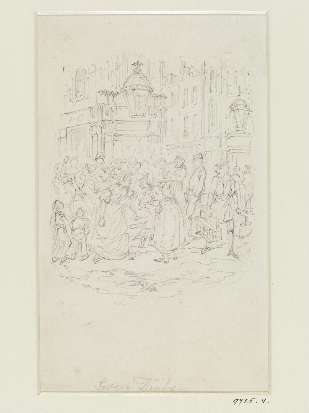 Cruikshank, George, Seven Dials.  Fight of Amazons