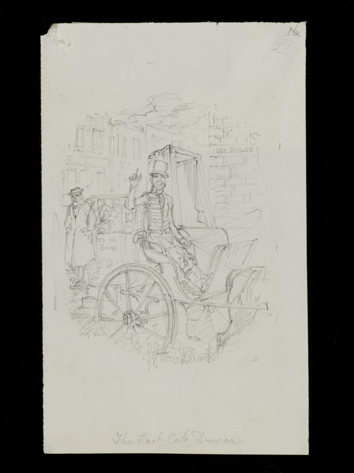 Last Cab Driver, George Cruikshank, ca. 1836