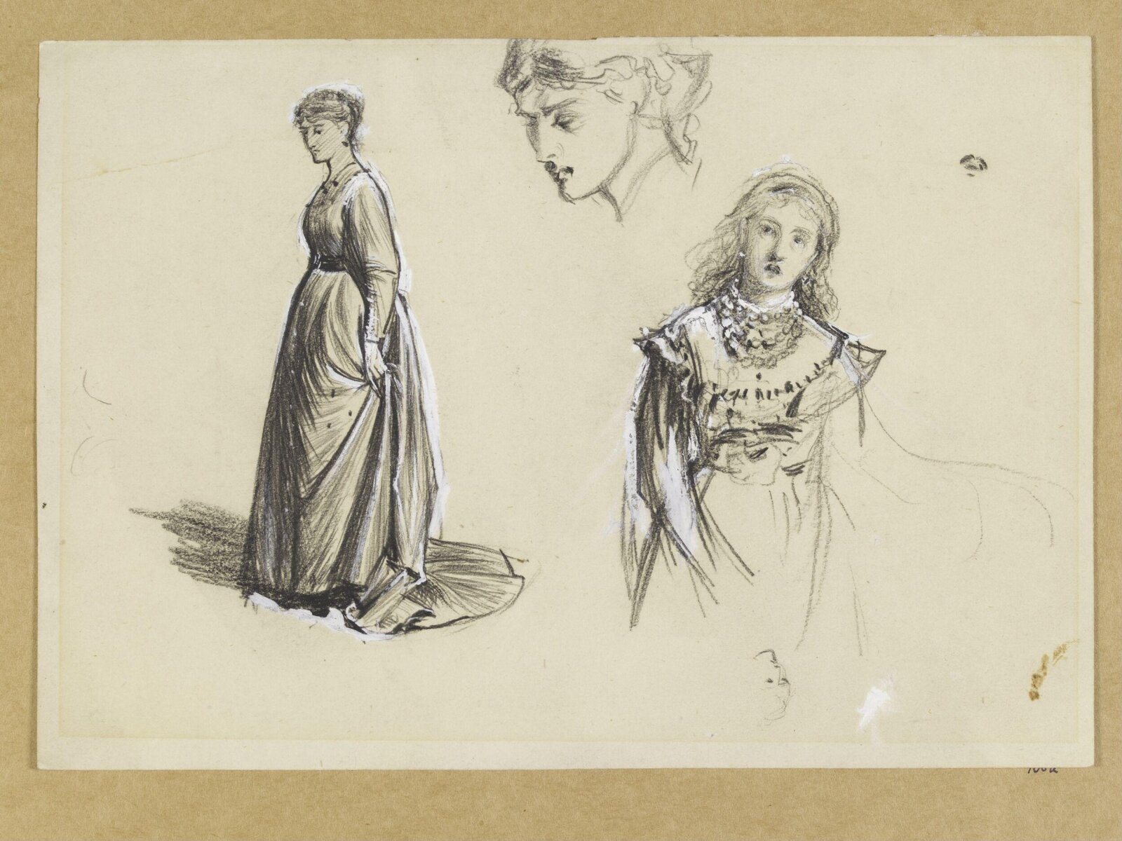 Drawing, Luke Fildes, 1870