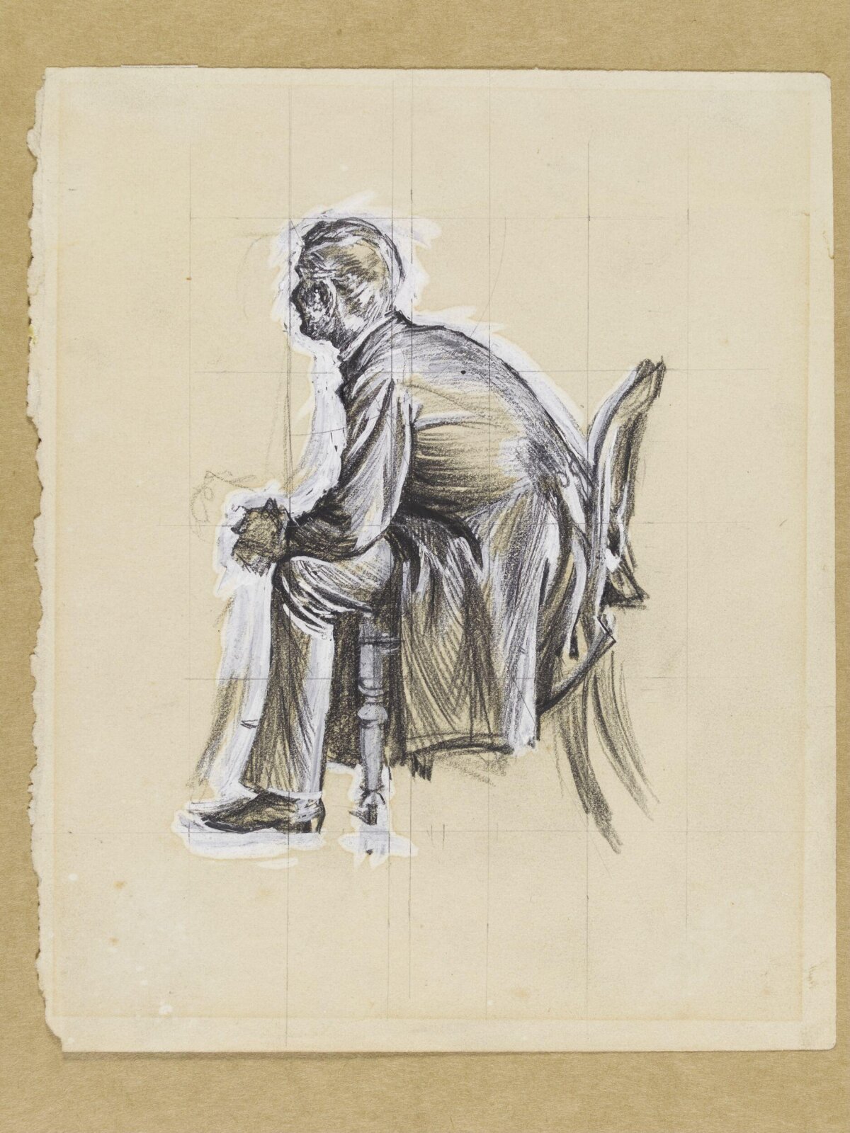 Drawing, Luke Fildes, 1870