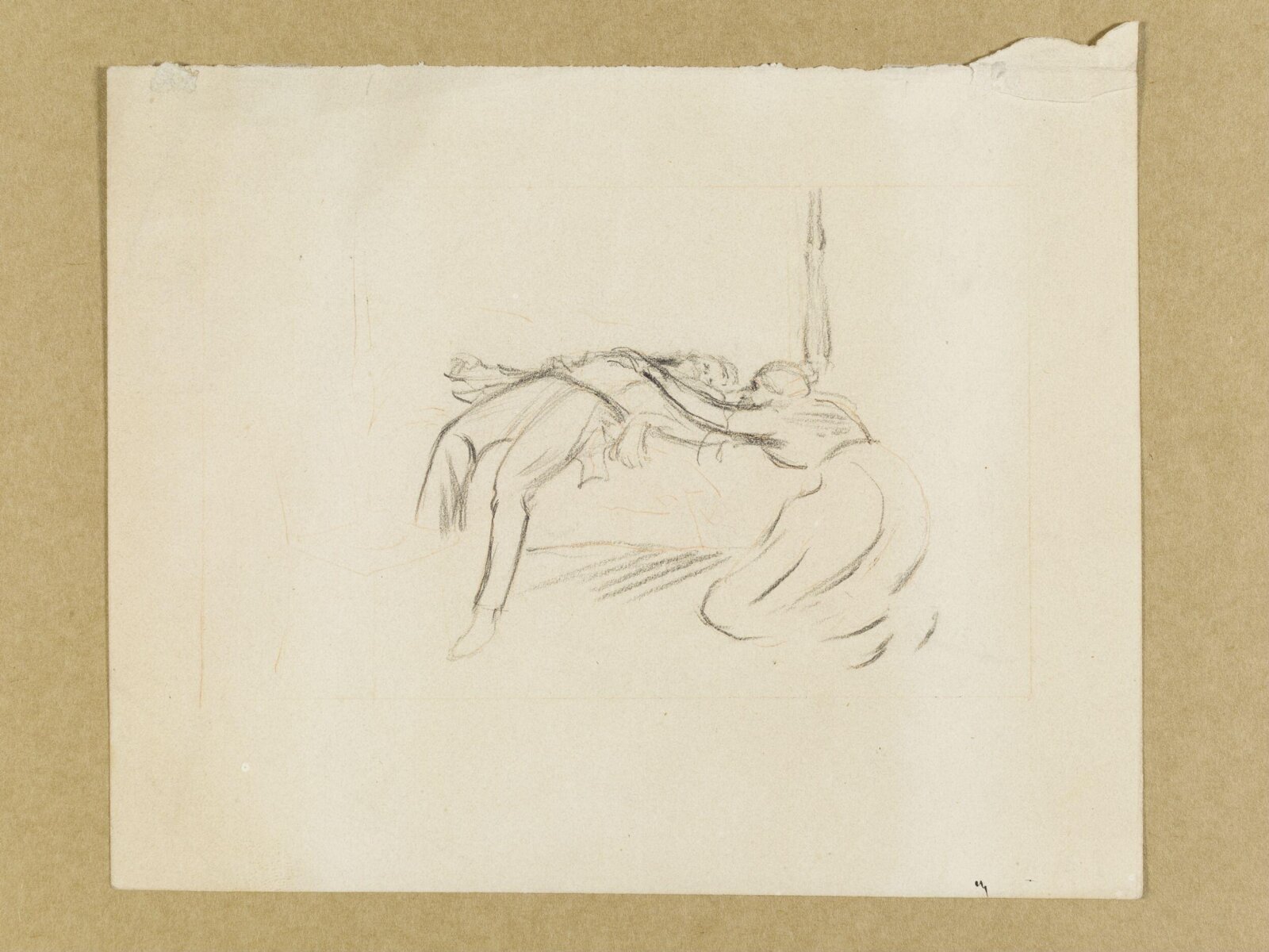Drawing, Luke Fildes, 1870