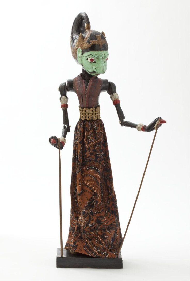 Javanese rod puppet possibly representing Bhima, 19th century top image