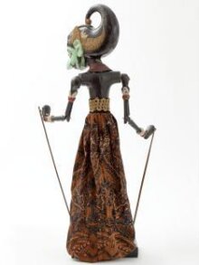 Javanese rod puppet possibly representing Bhima, 19th century thumbnail 1