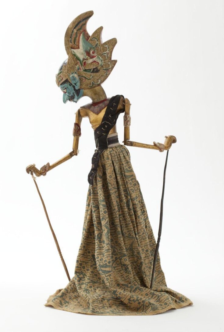 Javanese rod puppet representing Suyodhana (Duryodhana). Javanese, 19th century top image