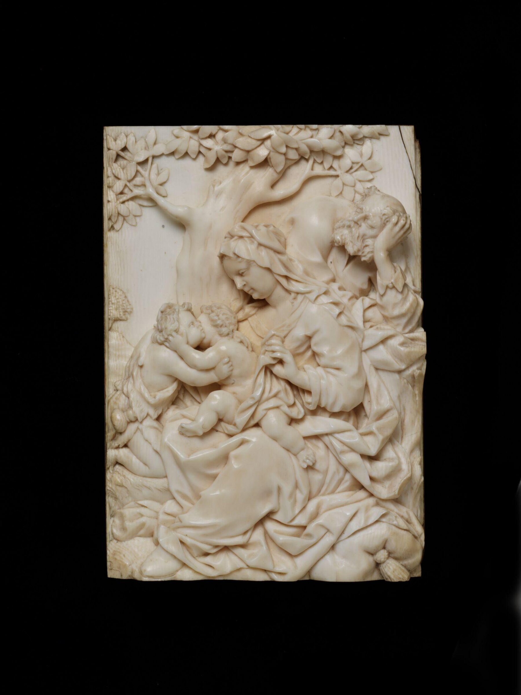 The Holy Family (ivory relief), Paul Heermann, c. 1700 - ca. 1730
