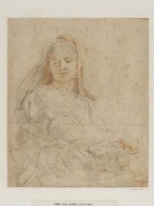 Study of a seated woman (The Virgin) thumbnail 1