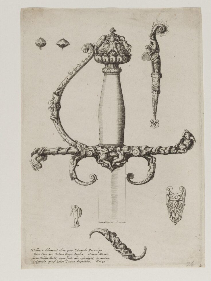 Ornamental sword hilt top image