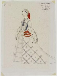 Costume design for Kathleen Michael in Henry VIII thumbnail 1
