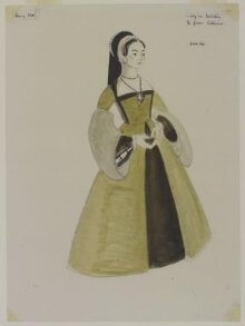 Costume design for Jean Fox in Henry VIII thumbnail 1
