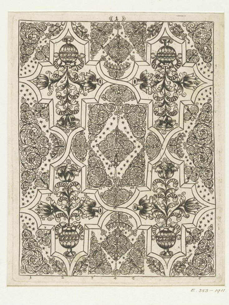 Patterns for bookbinding stamps | Schwertfeger, Johann Georg | V&A ...