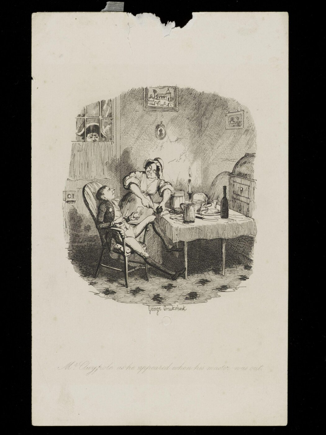 Cruikshank, George, Mr Claypole as he appeared when his master was out