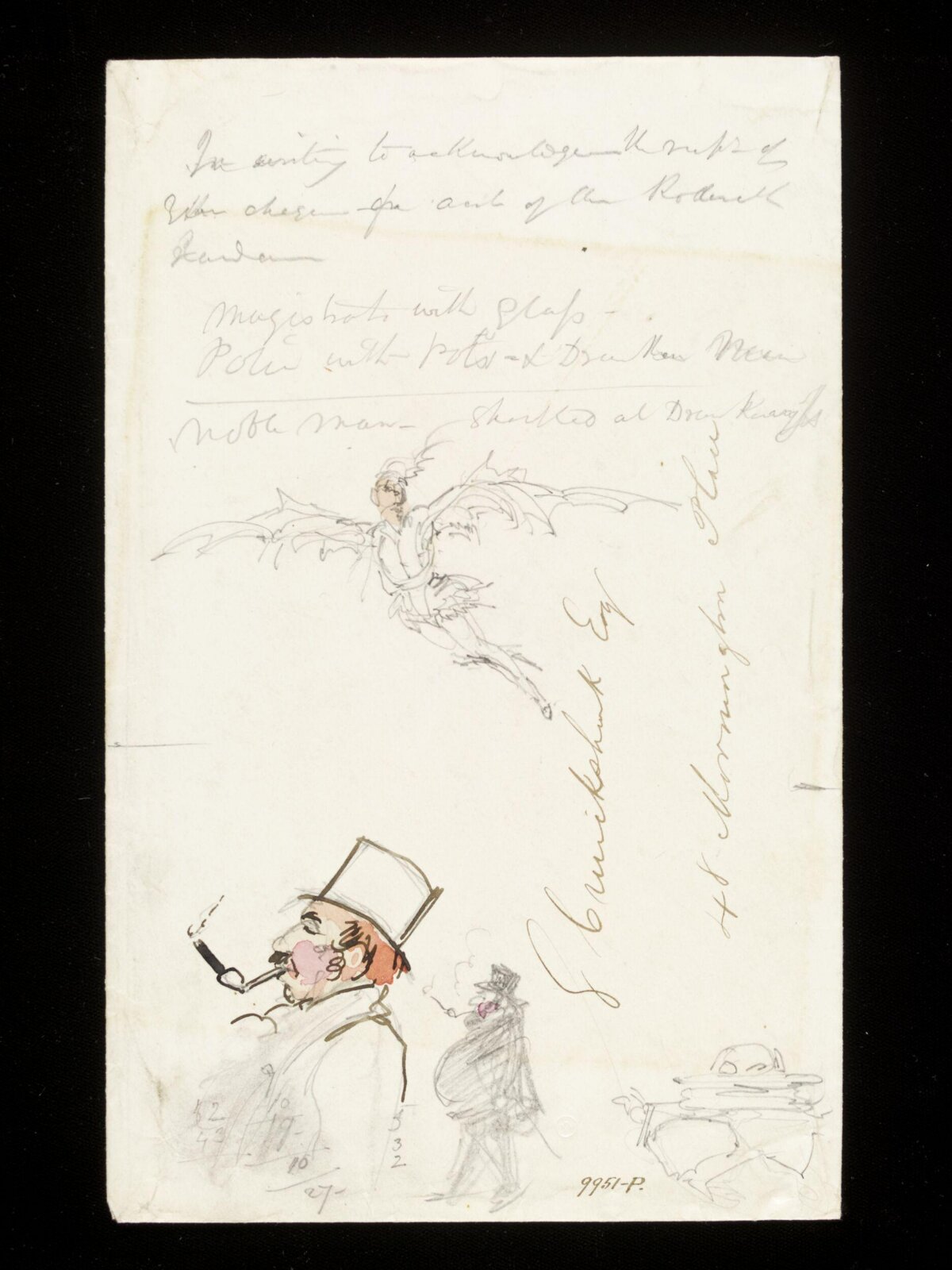 Drawing, George Cruikshank, 1850-1878