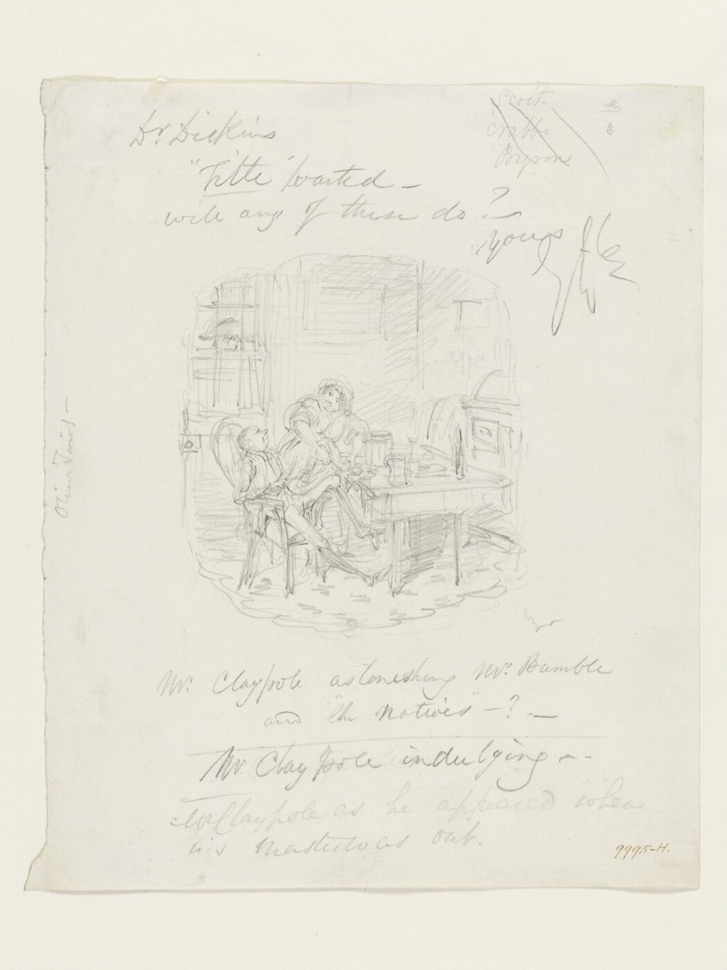 Cruikshank, George, Mr Claypole as he appeared when his master was out