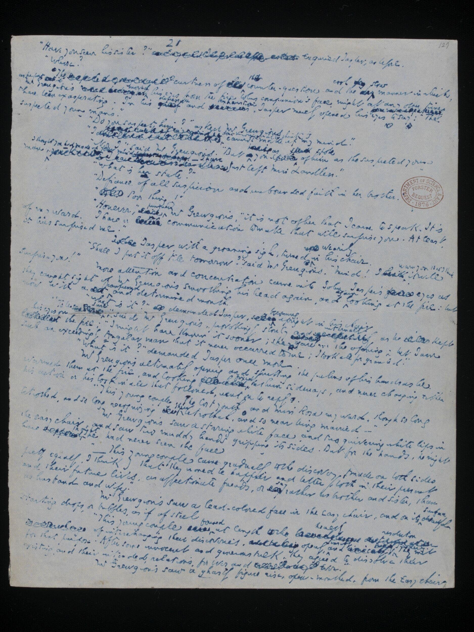 Original manuscript of The Mystery of Edwin Drood, by Charles Dickens, vol. 2