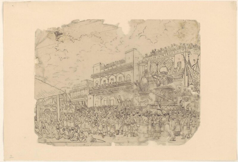 One of Thirty-two paintings depicting festivals, ceremonies and occupations.