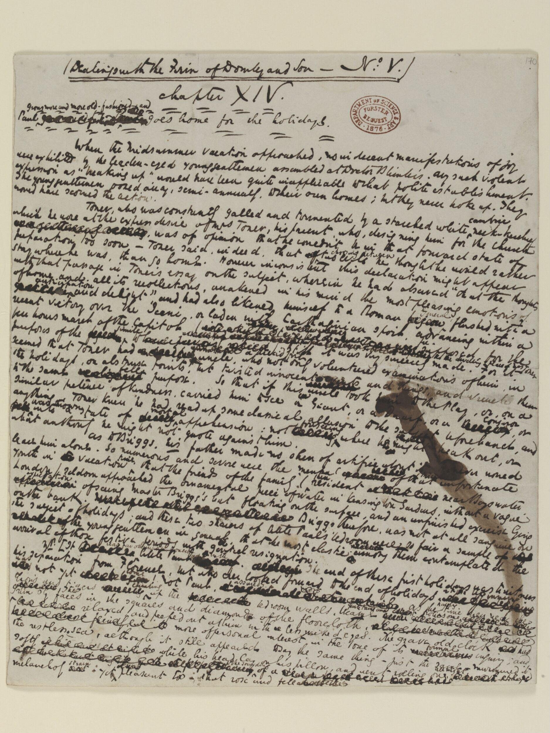 Original manuscript of Some dealings with the firm of Dombey and Son by Charles Dickens, vol. 3