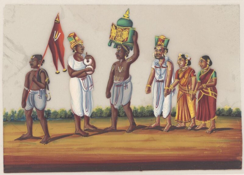 One of eight paintings of occupations and ceremonies.