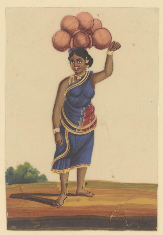 One of twelve paintings depicting occupations.