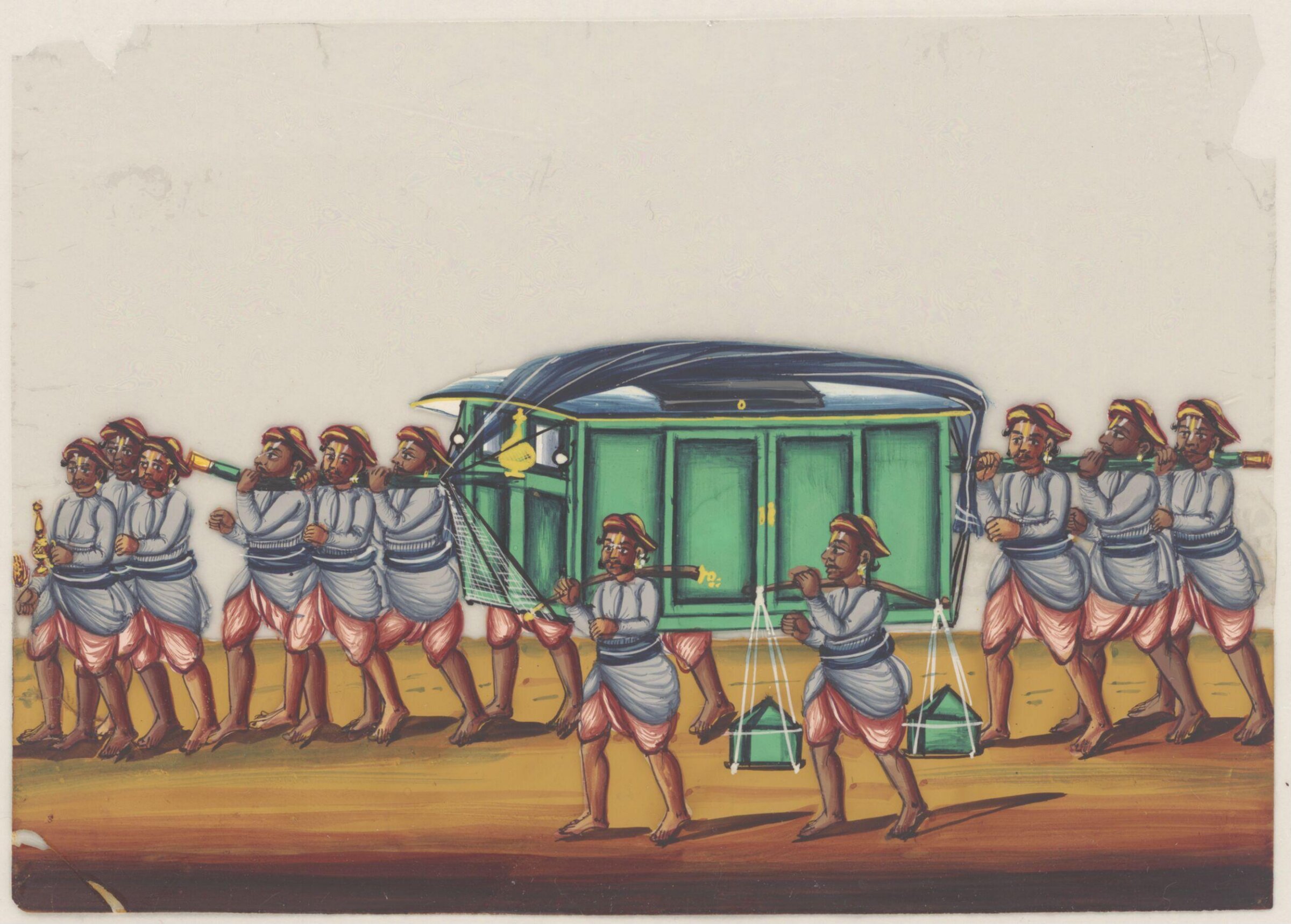 One of eight paintings of occupations and ceremonies., ca. 1850