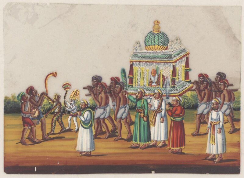 One of eight paintings of occupations and ceremonies.