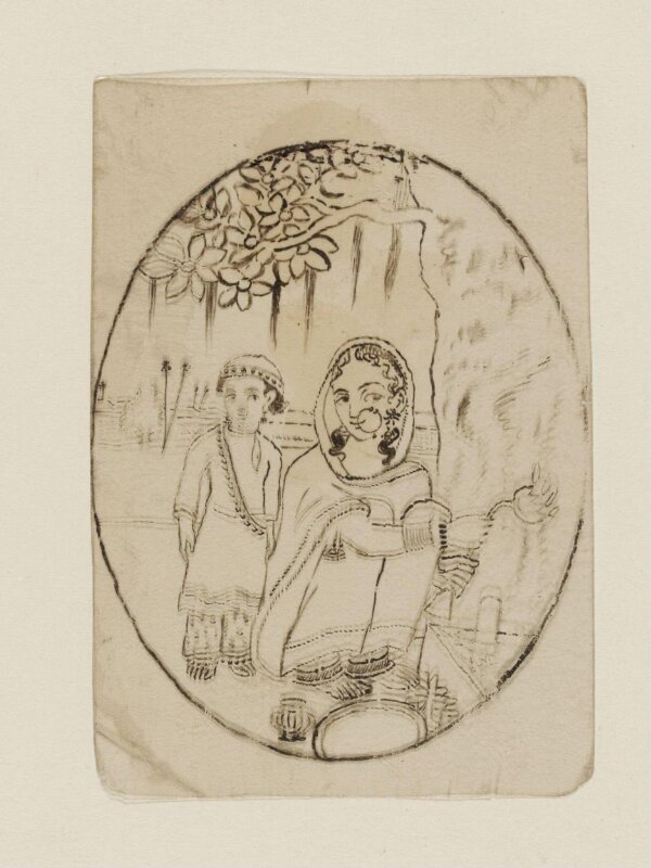 One of sixty-three paintings depicting occupations, festivals and ships.