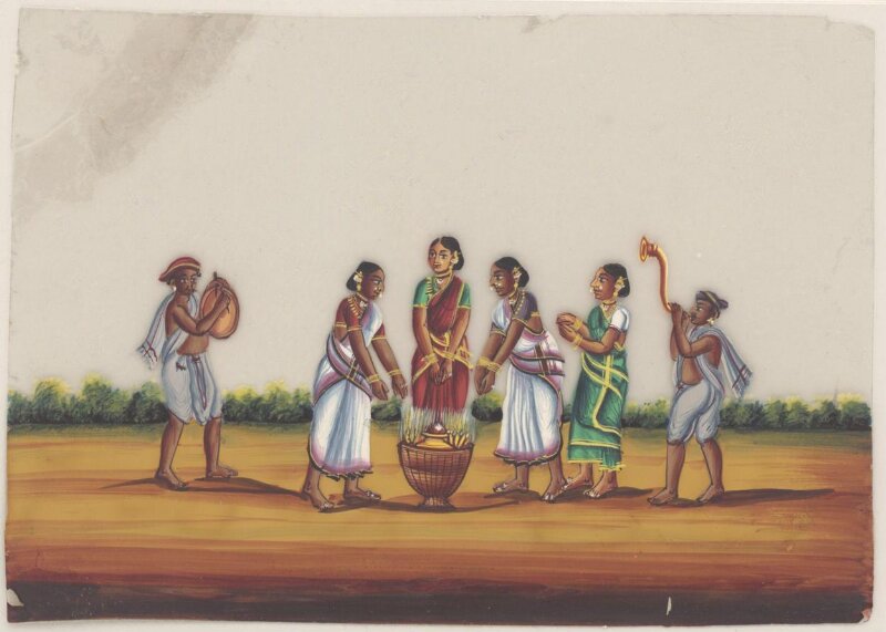 One of eight paintings of occupations and ceremonies.