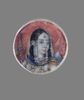 One of twelve tiny paintings depicting Mughal emperors, Afghan and Sikh nobles, and Mughal ladies.