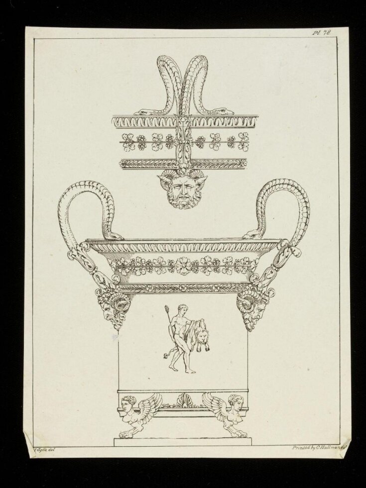 Architectural Ornaments, or, A Collection of Capitals, Friezes, Roses, Entablatures, Mouldings, &c. Drawn on Stone. From the Antique image