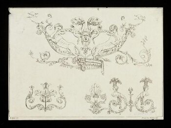 Architectural Ornaments, or, A Collection of Capitals, Friezes, Roses, Entablatures, Mouldings, &c. Drawn on Stone. From the Antique