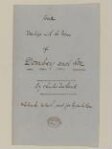 Original manuscript of Some dealings with the firm of Dombey and Son by Charles Dickens, vol. 1 thumbnail 2