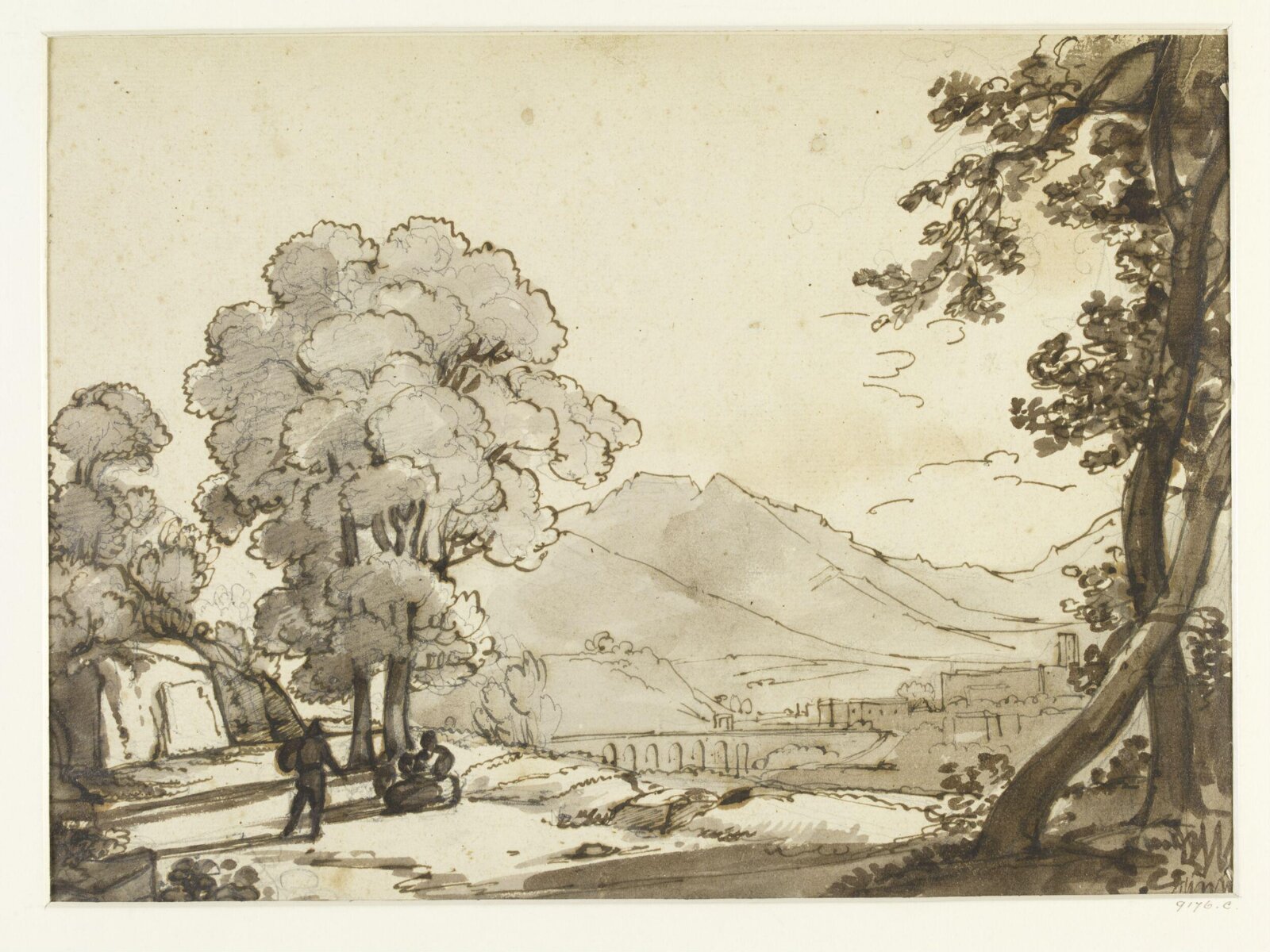 Drawing, Claude Lorrain, 17th century