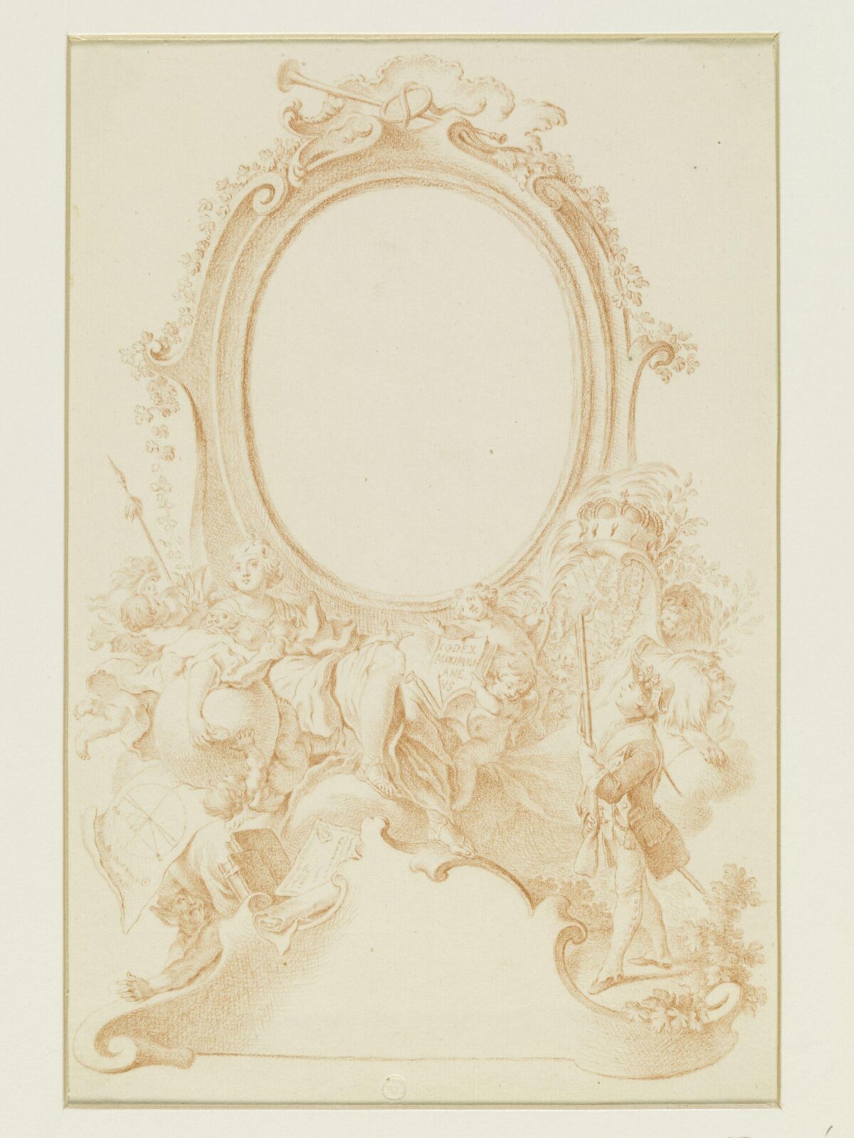 Drawing, attributed to François Boucher, 18th century