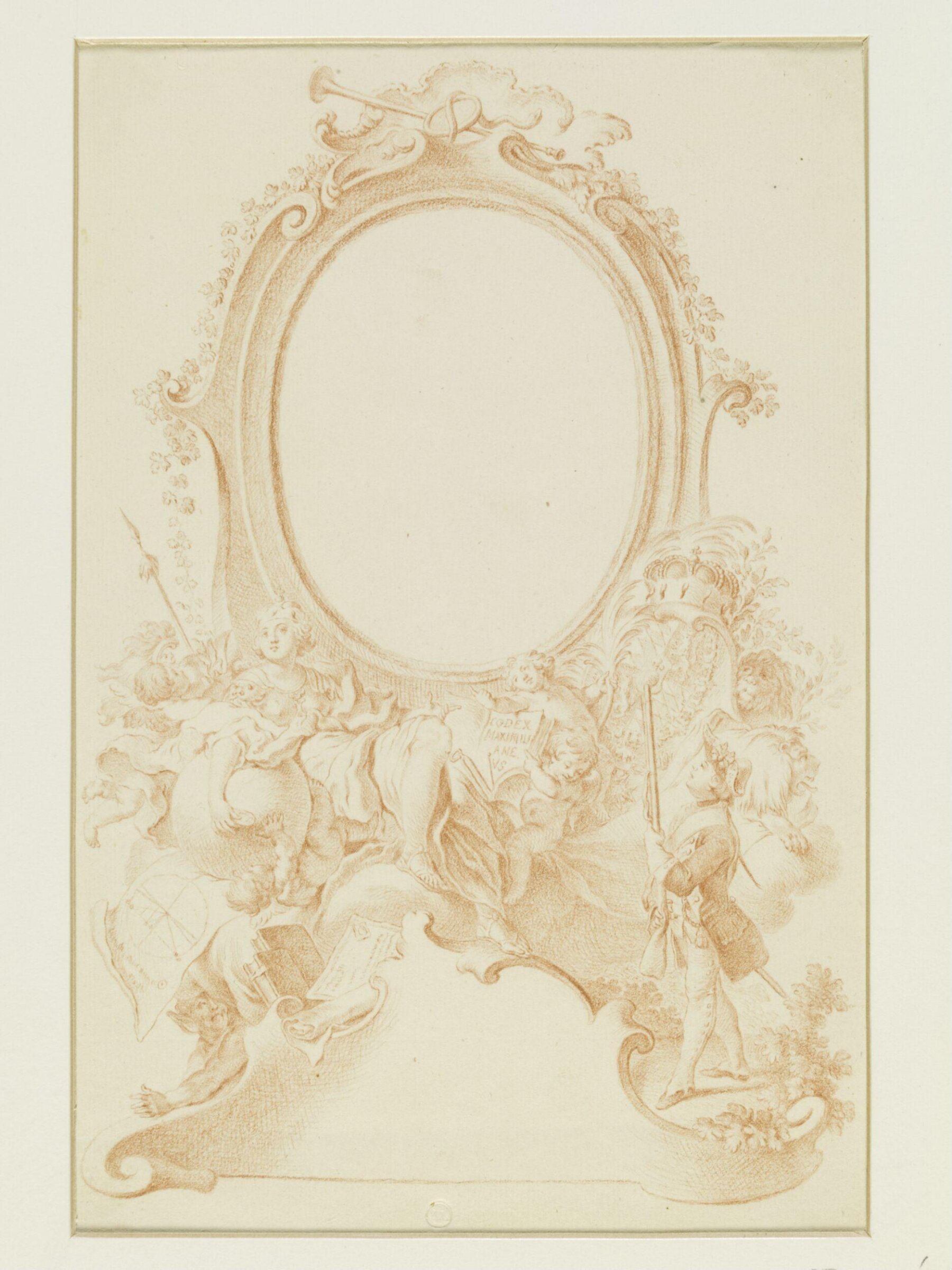 Drawing, attributed to François Boucher, 18th century