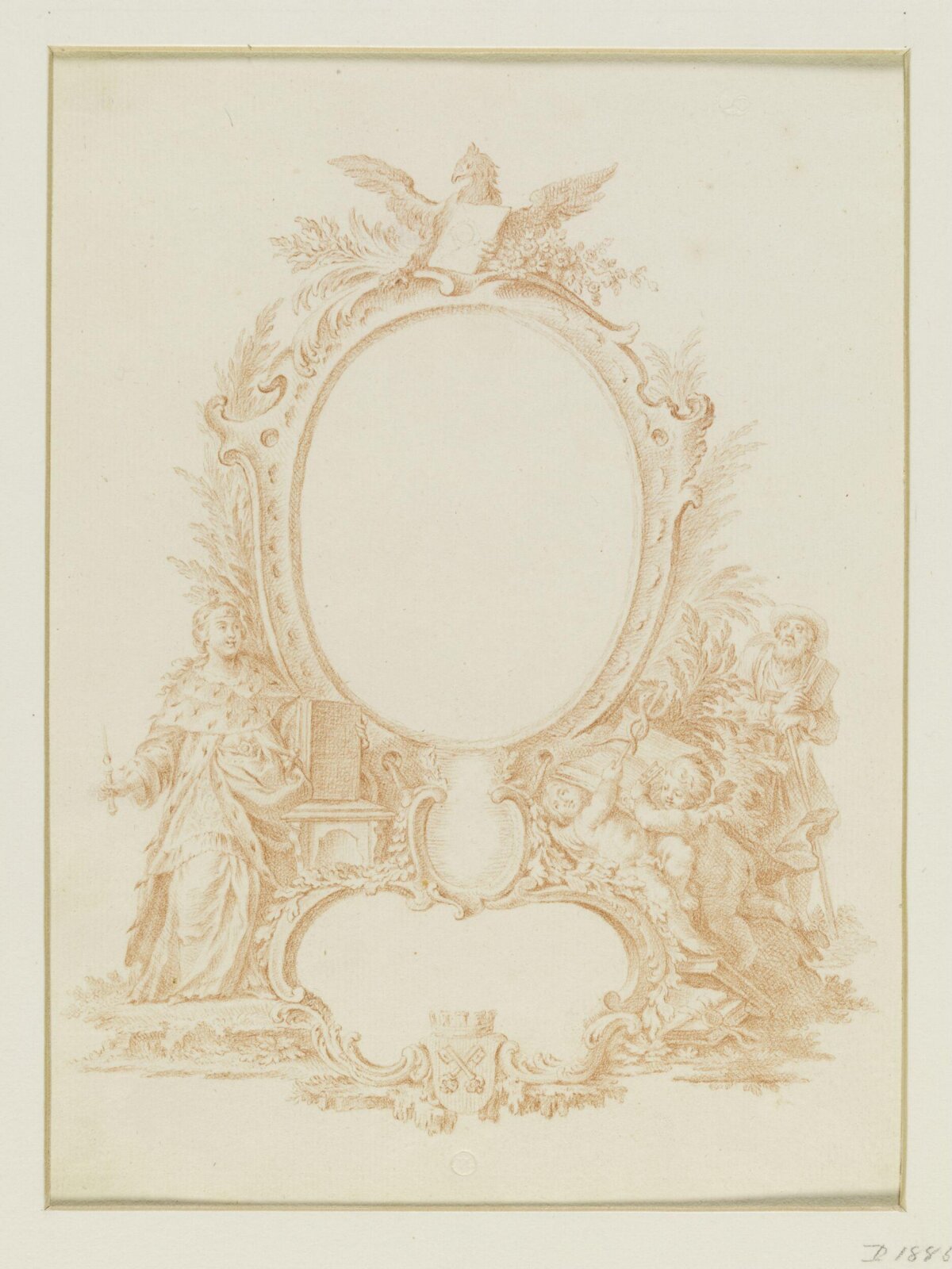 Drawing, attributed to François Boucher, 18th century