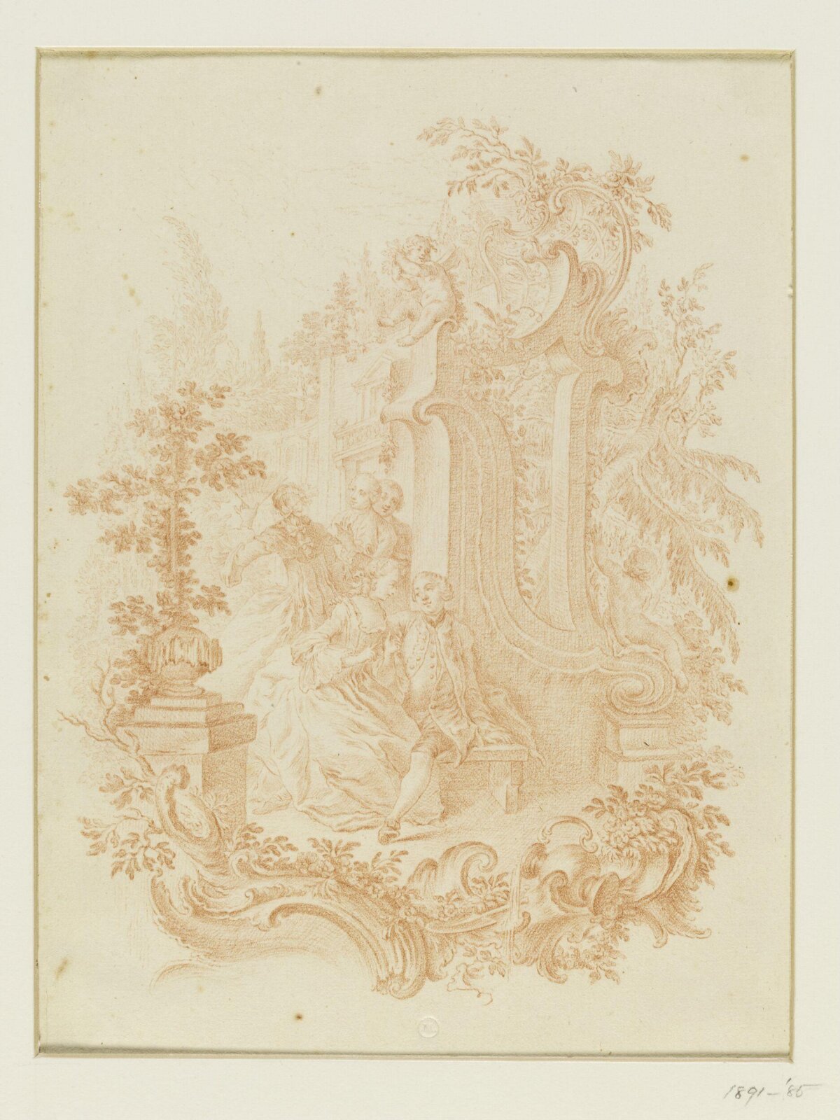Drawing, attributed to François Boucher, 18th century
