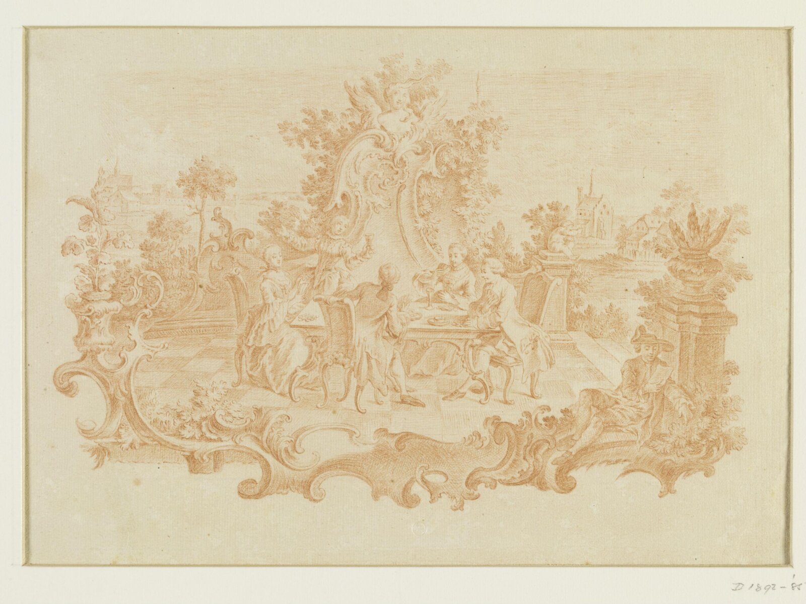 Drawing, attributed to François Boucher, 18th century