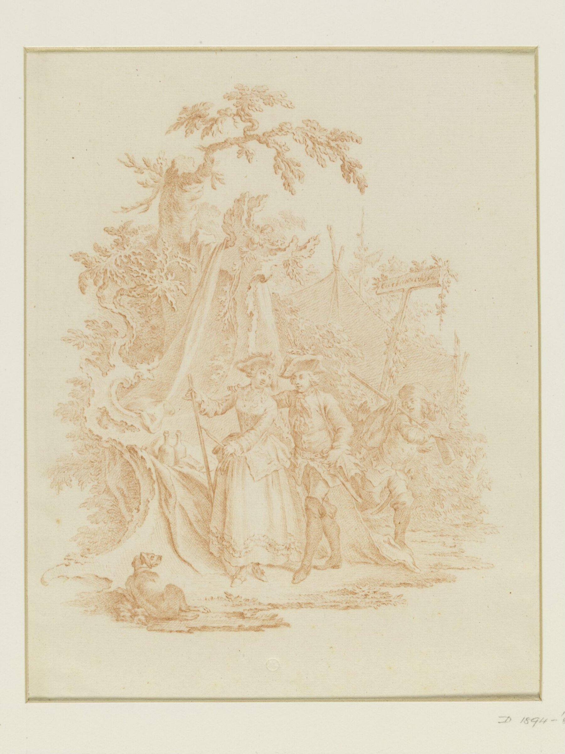 Drawing, attributed to François Boucher, 18th century