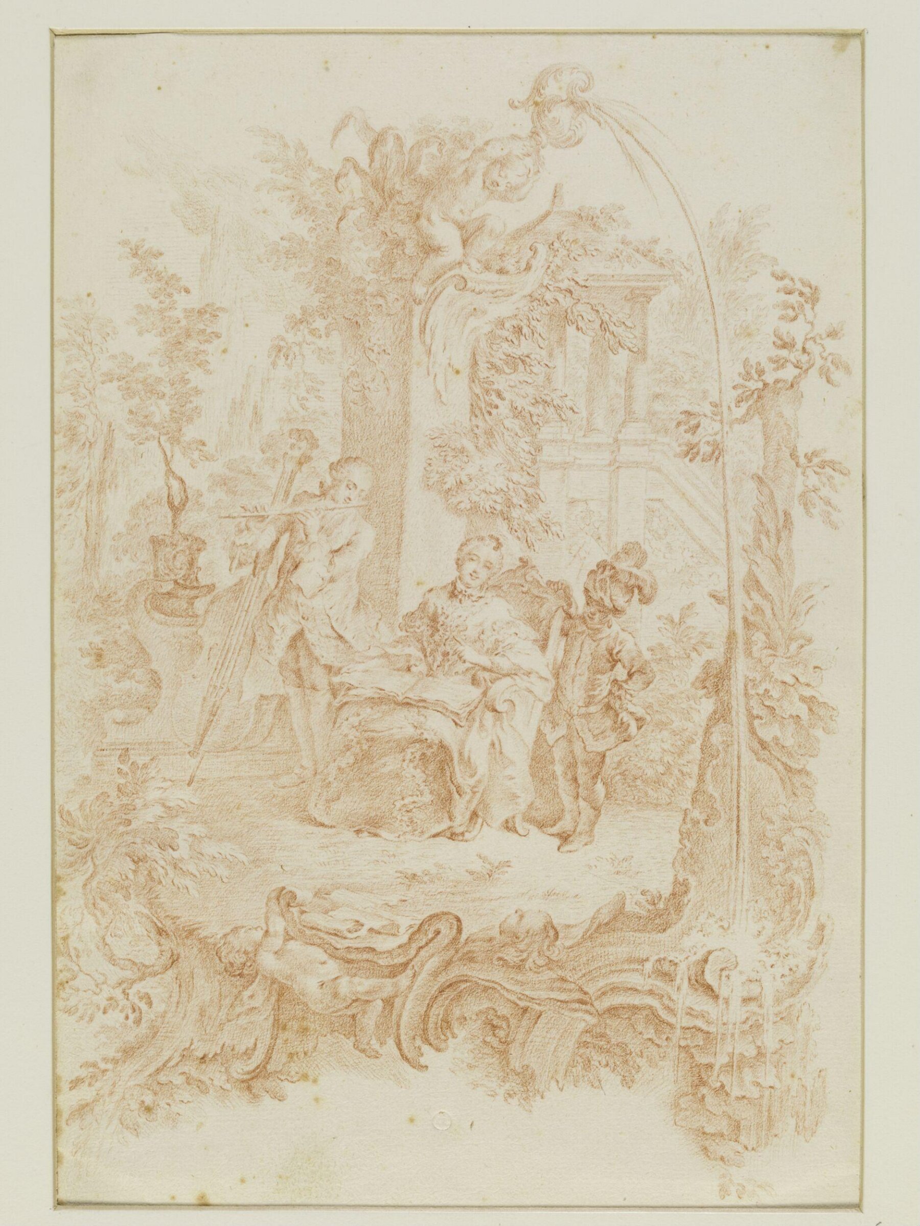Drawing, attributed to François Boucher, 18th century