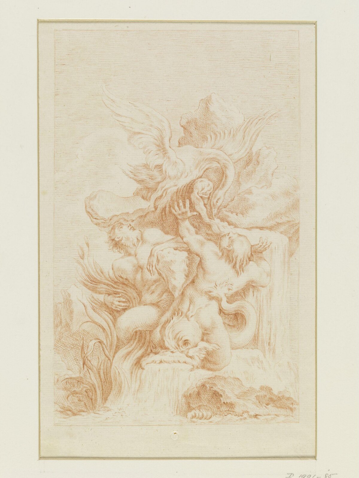 Drawing, attributed to François Boucher, 18th century
