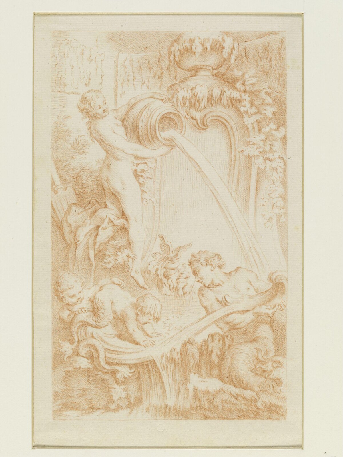 Drawing, attributed to François Boucher, 18th century