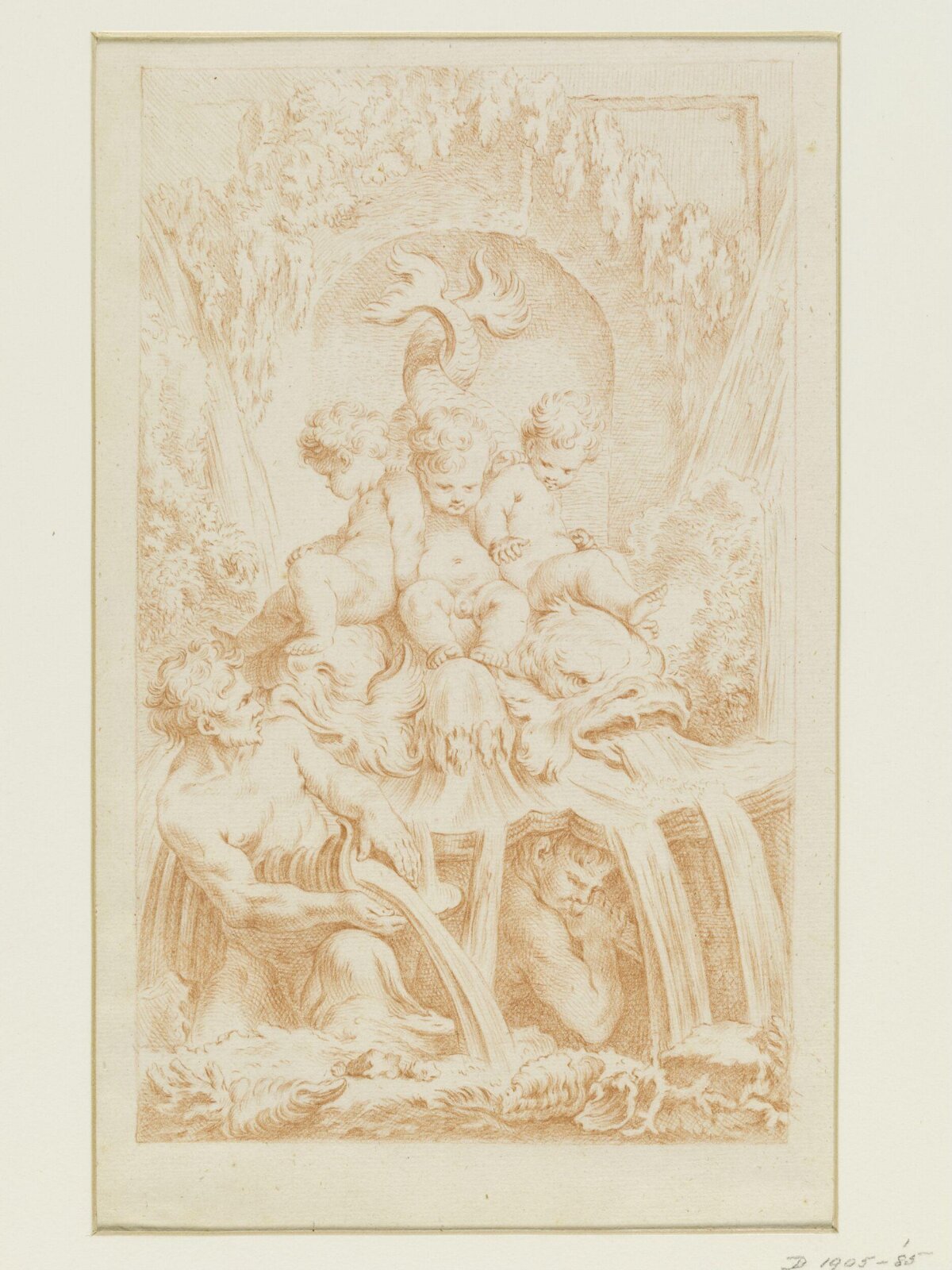 Drawing, attributed to François Boucher, 18th century