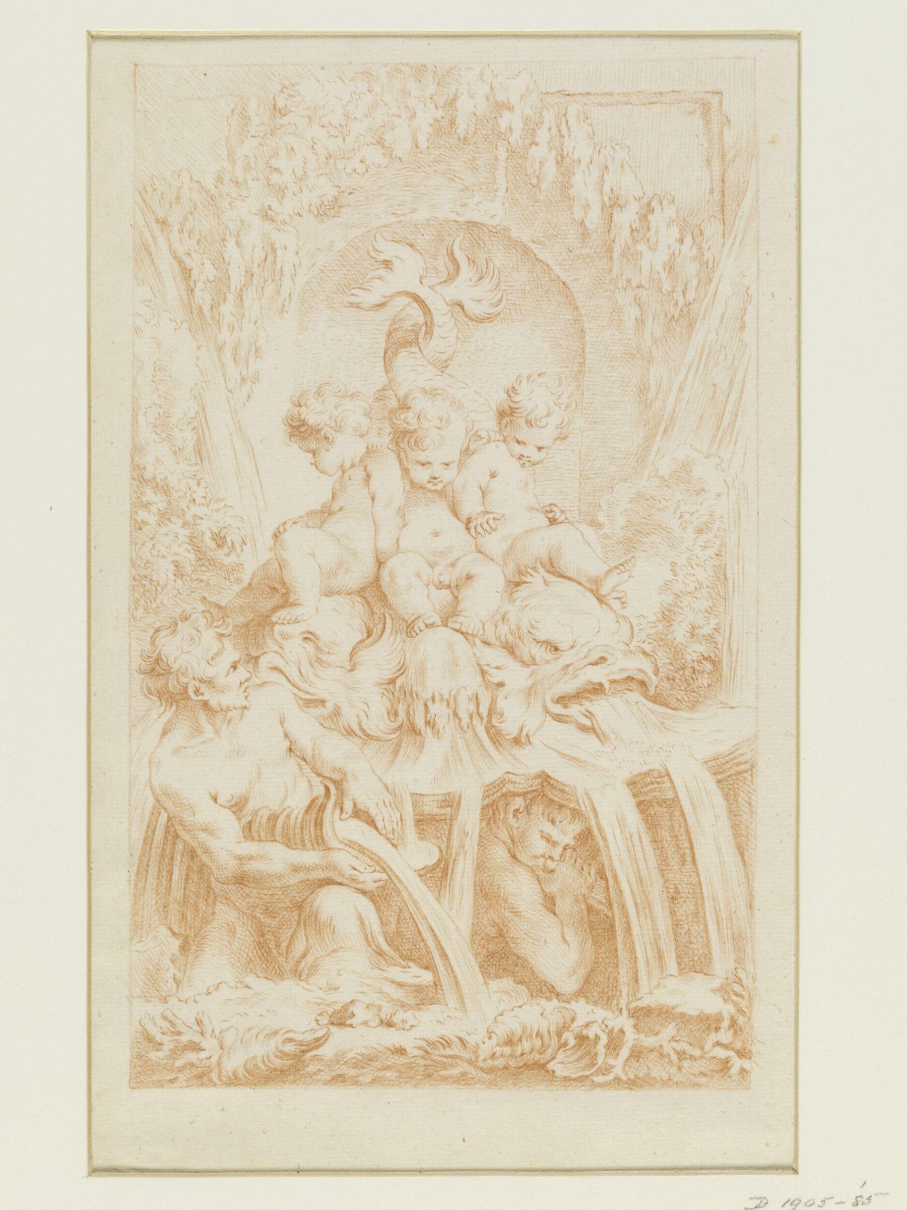Drawing, attributed to François Boucher, 18th century
