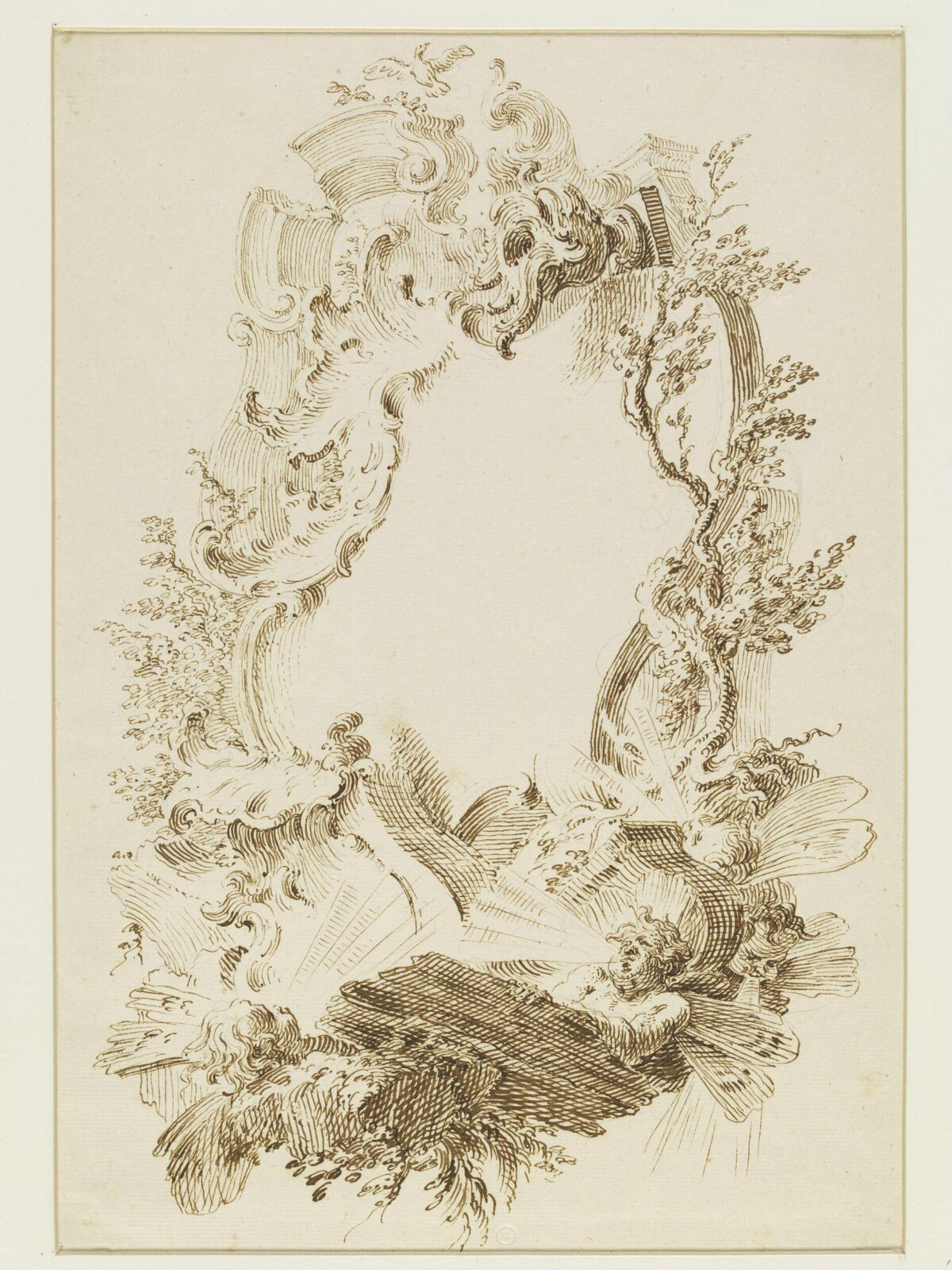 Drawing, attributed to François Boucher, 18th century
