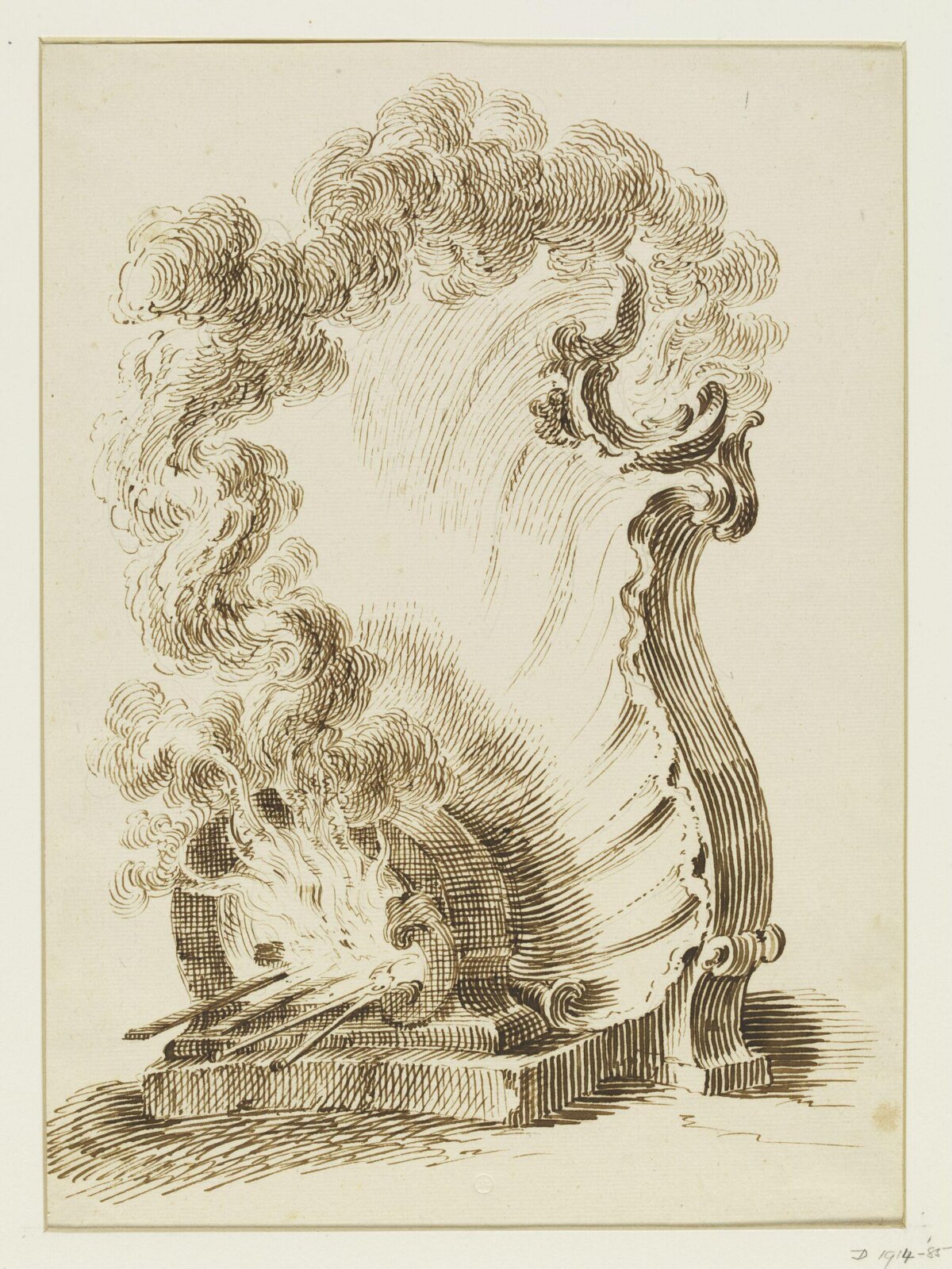 Drawing, attributed to François Boucher, 18th century